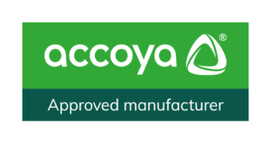Accoya_Affiliate mark_Approved manufacturer_WHITE ON GREEN_RGB Accoya_Affiliate mark_Approved manufacturer_WHITE ON GREEN_RGB
